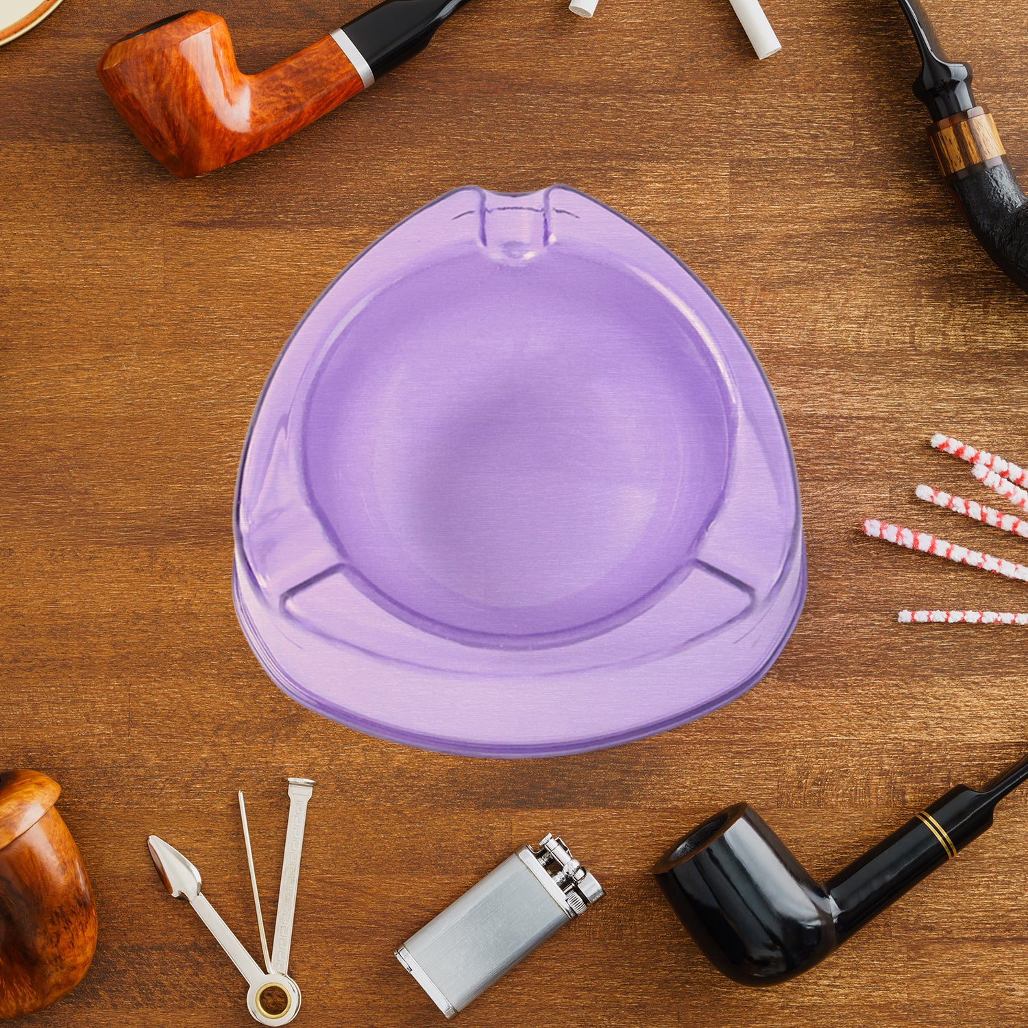 Oblivion Transparent Plastic Ashtray (Mix Color  1 Pc) Oblivion Transparent Plastic Ashtray (Mix Color  1 Pc)